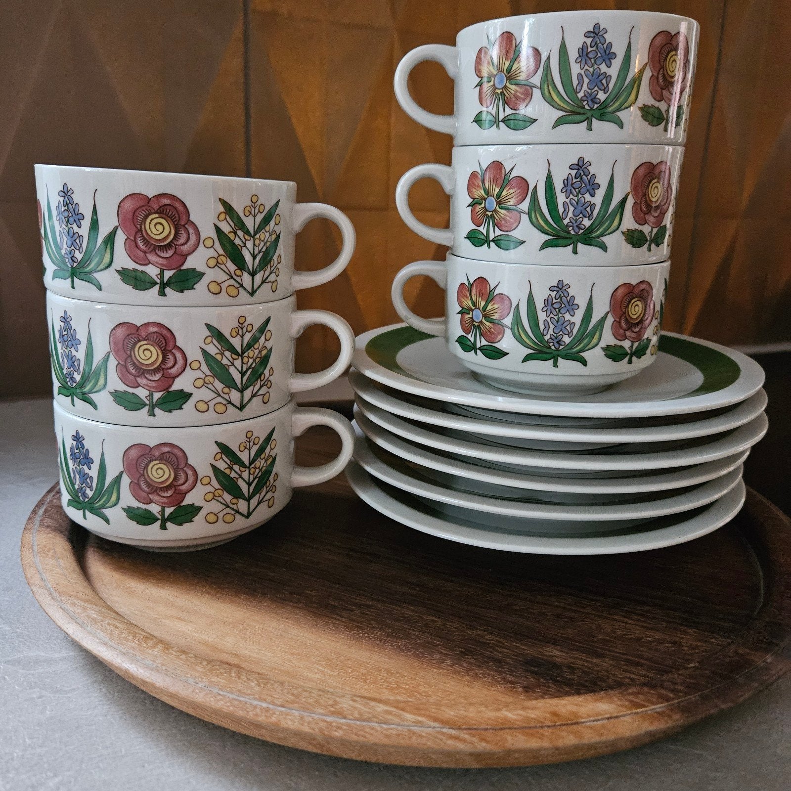 Villeroy & Boch Septfontaines Botanica kop en schotel set, Ophalen of Verzenden