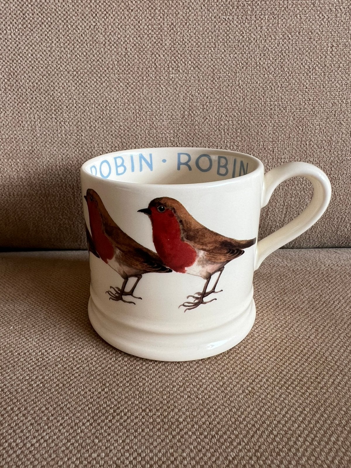 Emma Bridgewater Robin Small Mug (laatste!), Ophalen of Verzenden, Zo goed als nieuw, Overige stijlen, Kop(pen) en/of Schotel(s)