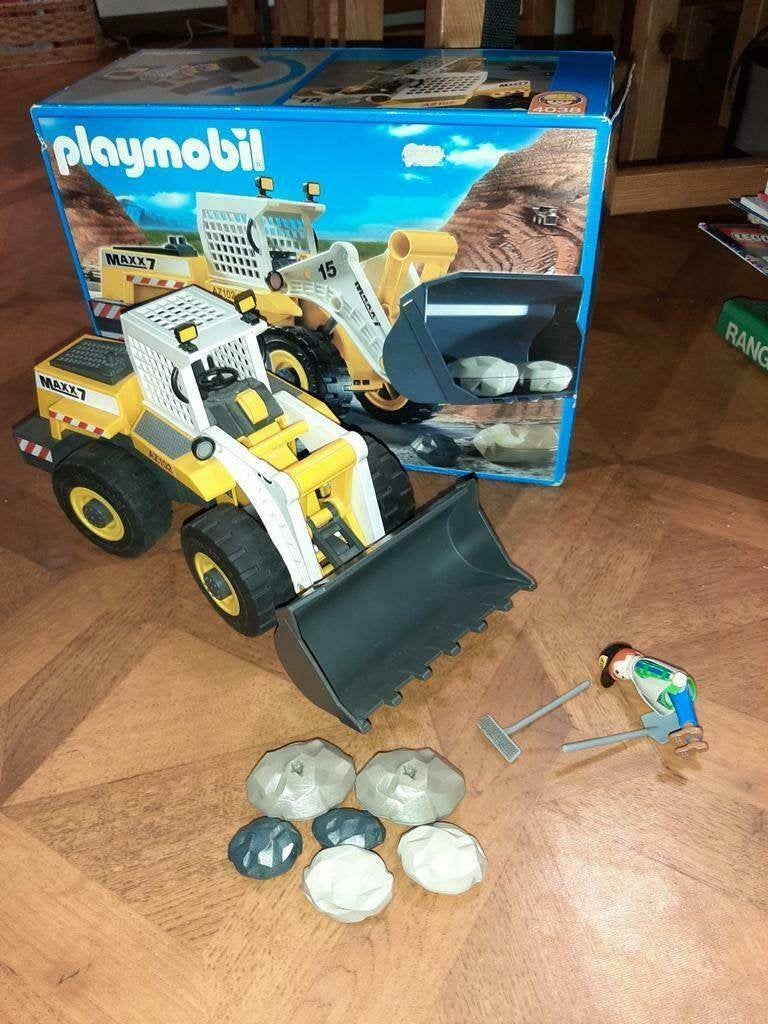 Playmobil 4038 Mega Bulldozer Compleet in doos, Complete set, Voertuig, Ophalen of Verzenden, Zo goed als nieuw