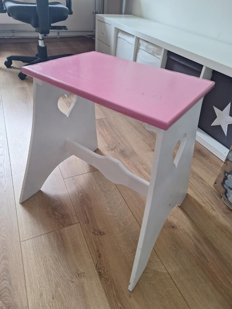 Kaptafel met spiegel en krukje, Ophalen, Zo goed als nieuw