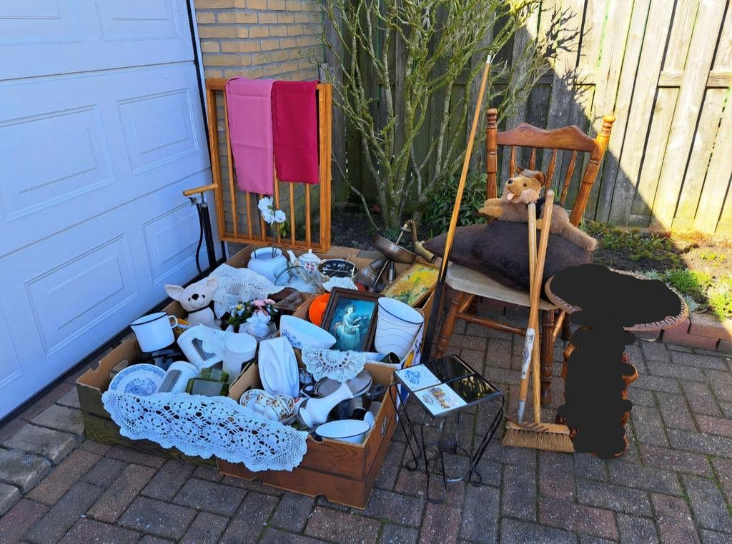 Partij pakket rommelmarktspullen vintage antiek retro, Ophalen of Verzenden, Gebruikt