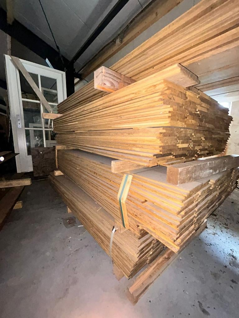 Eiken halfhout sponningplanken, Ophalen, Hout, Minder dan 3 meter, 1 tot 2 meter