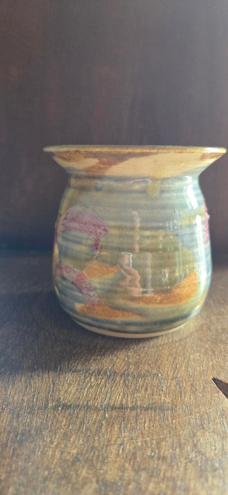 Unieke Vintage Studio Keramiek Vaas - Bailey Brown Pottery, Ophalen of Verzenden