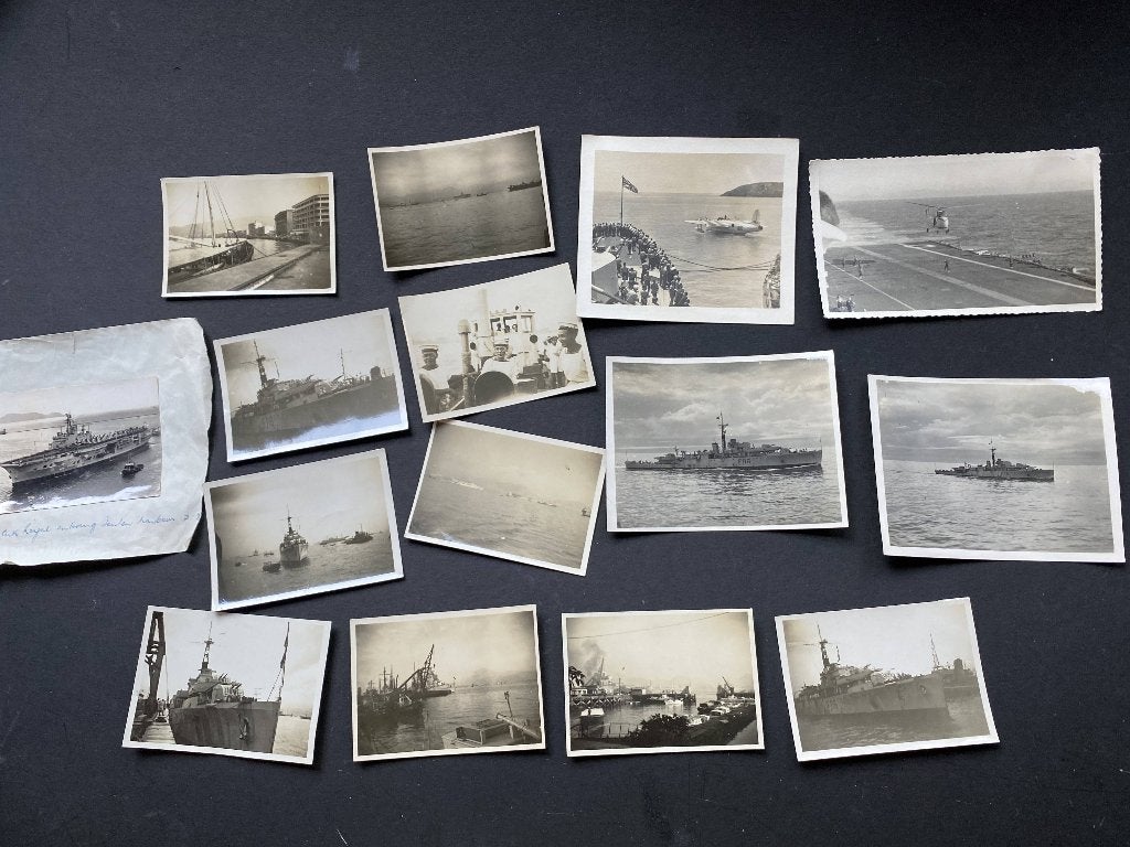 15 originele foto’s van oorlogsschepen en vliegtuigen. WO II, Ophalen of Verzenden, Marine, Amerika, Foto of Poster