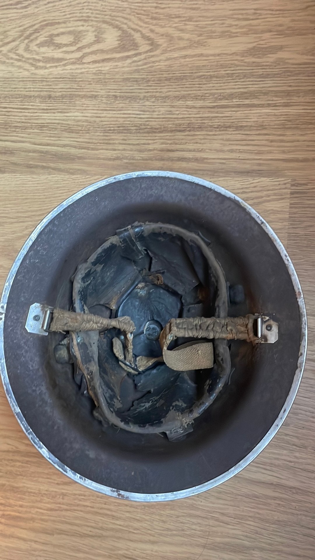 Militaria helm engels, Ophalen of Verzenden, Engeland, Helm of Baret