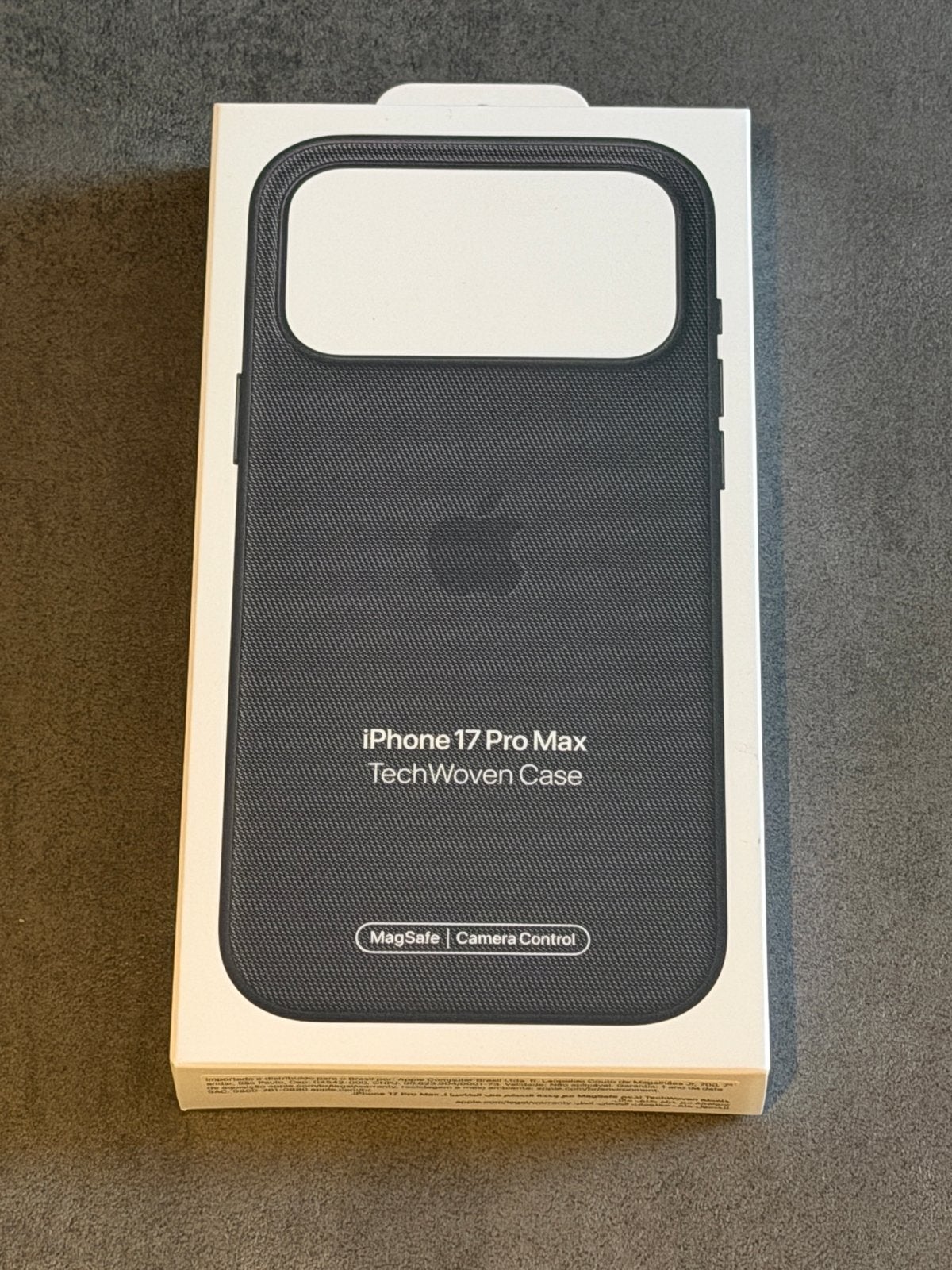 Apple iPhone 17 Pro Max TechWoven Case Zwart, Textiel, Zwart, MagSafe, Nieuw