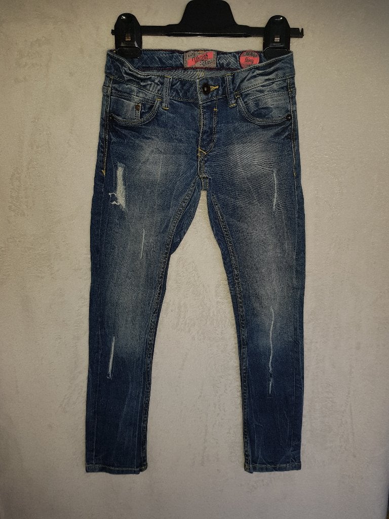 Super leuke VINGINO skinny spijkerbroek Altezza mt 8/128., Kinderen en Baby's, Kinderkleding | Maat 128, Broek, Zo goed als nieuw