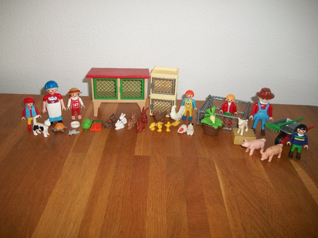 kippen, konijnen, boerderij dieren hok, boer, boerin /2 sets, Ophalen of Verzenden, Nieuw, Country, Complete set