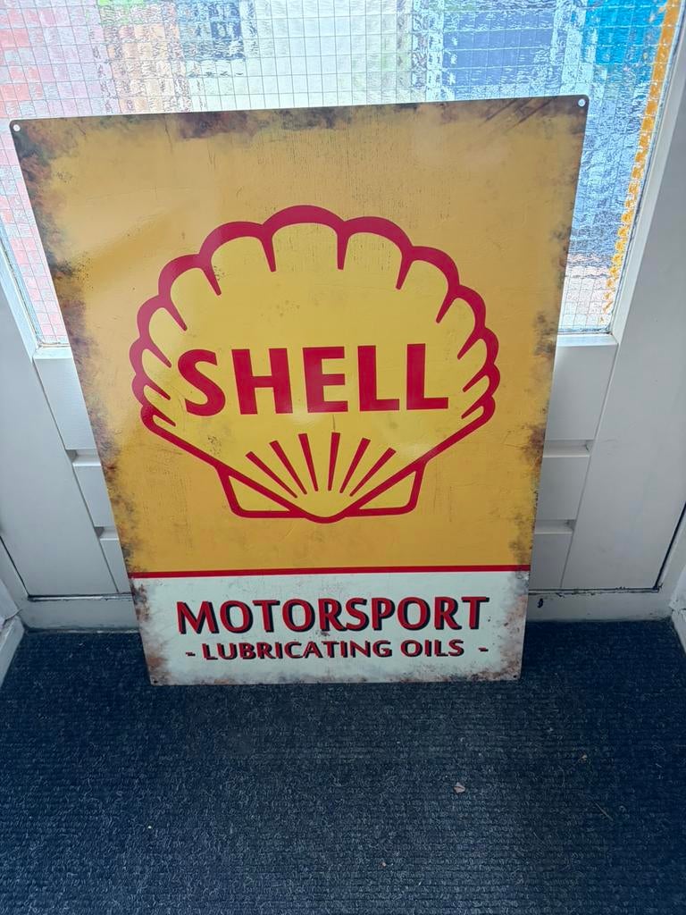 SHELL sign, Ophalen, Gebruikt, Reclamebord