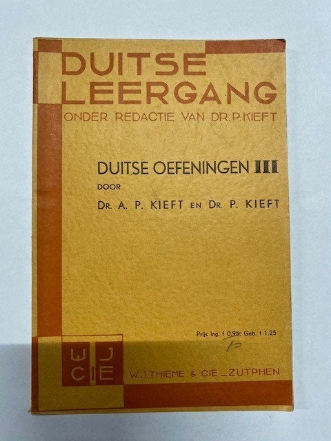 Boek - 758 - Duitse Oefeningen III - A. P. Kieft & P. Kieft, Ophalen of Verzenden
