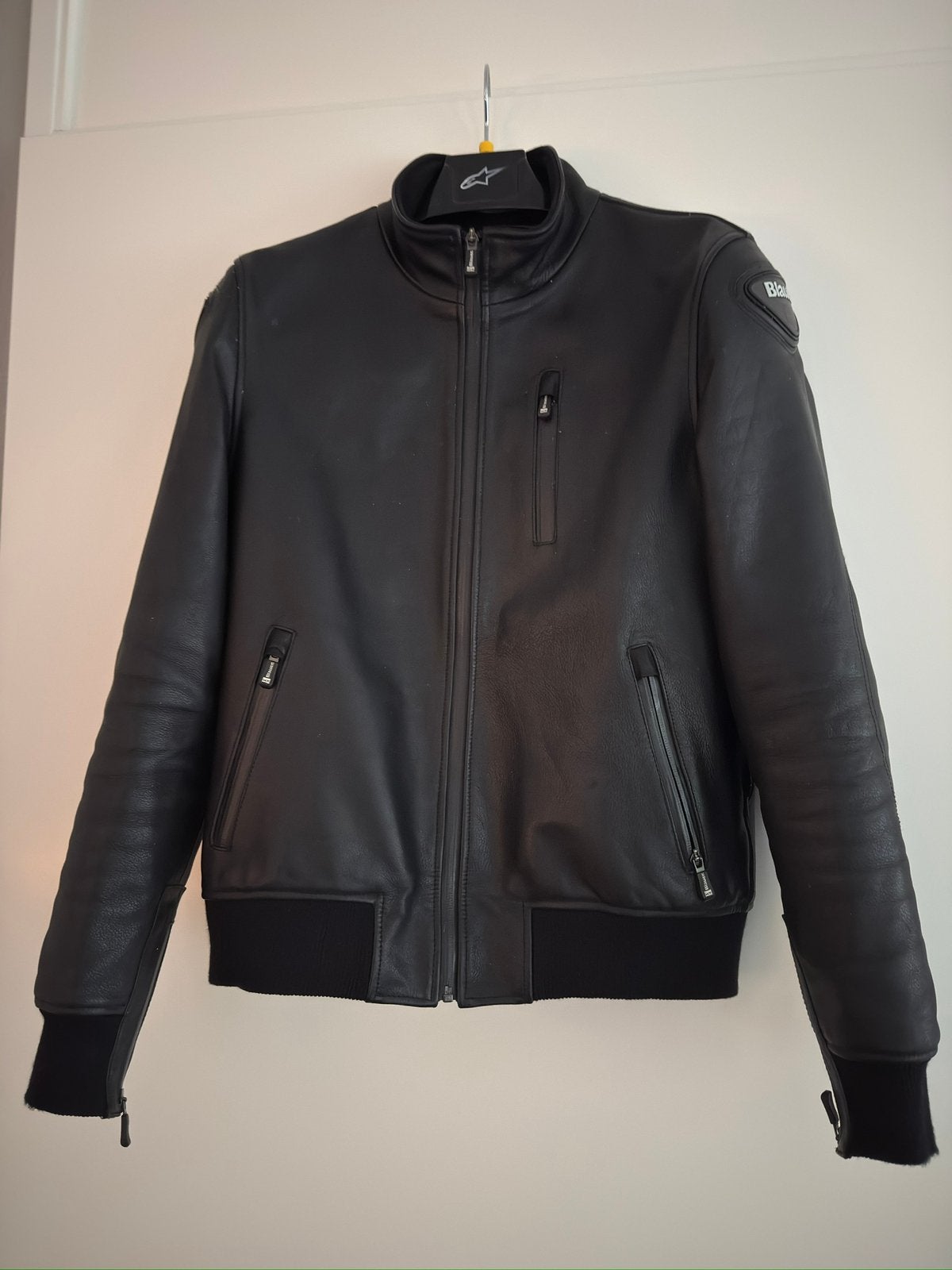 Lederen motorjas Blauer A merk retro, Ophalen of Verzenden, Tweedehands, Jas | leer