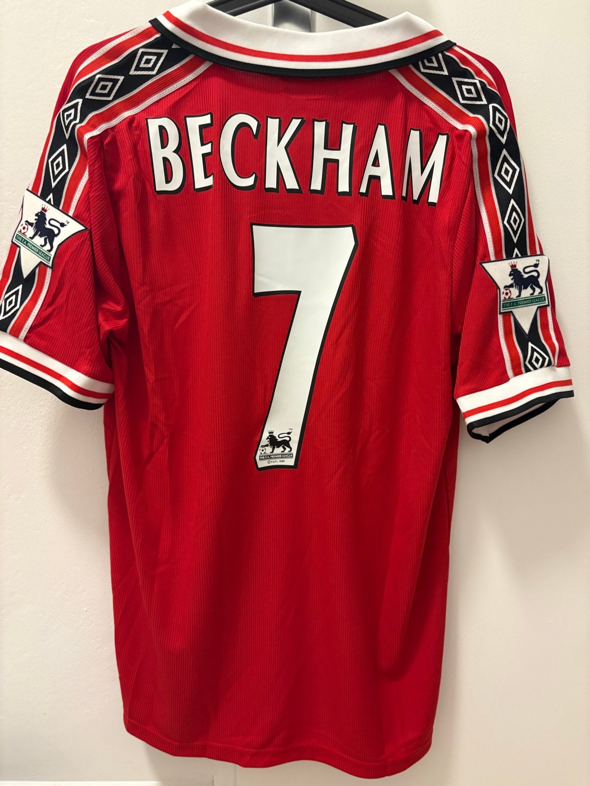 Retro Manchester United David Beckham Large umbro vintage, Maat 52/54 (L), Nieuw, Ophalen of Verzenden, Voetbal