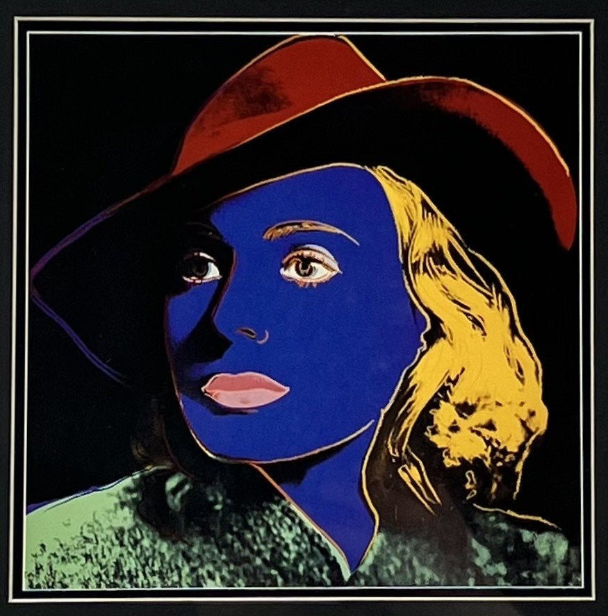 74. Zeefdruk, Andy Warhol - Pop Art, Ingrid Bergman, 1983, Antiek en Kunst, Kunst | Litho's en Zeefdrukken, Ophalen