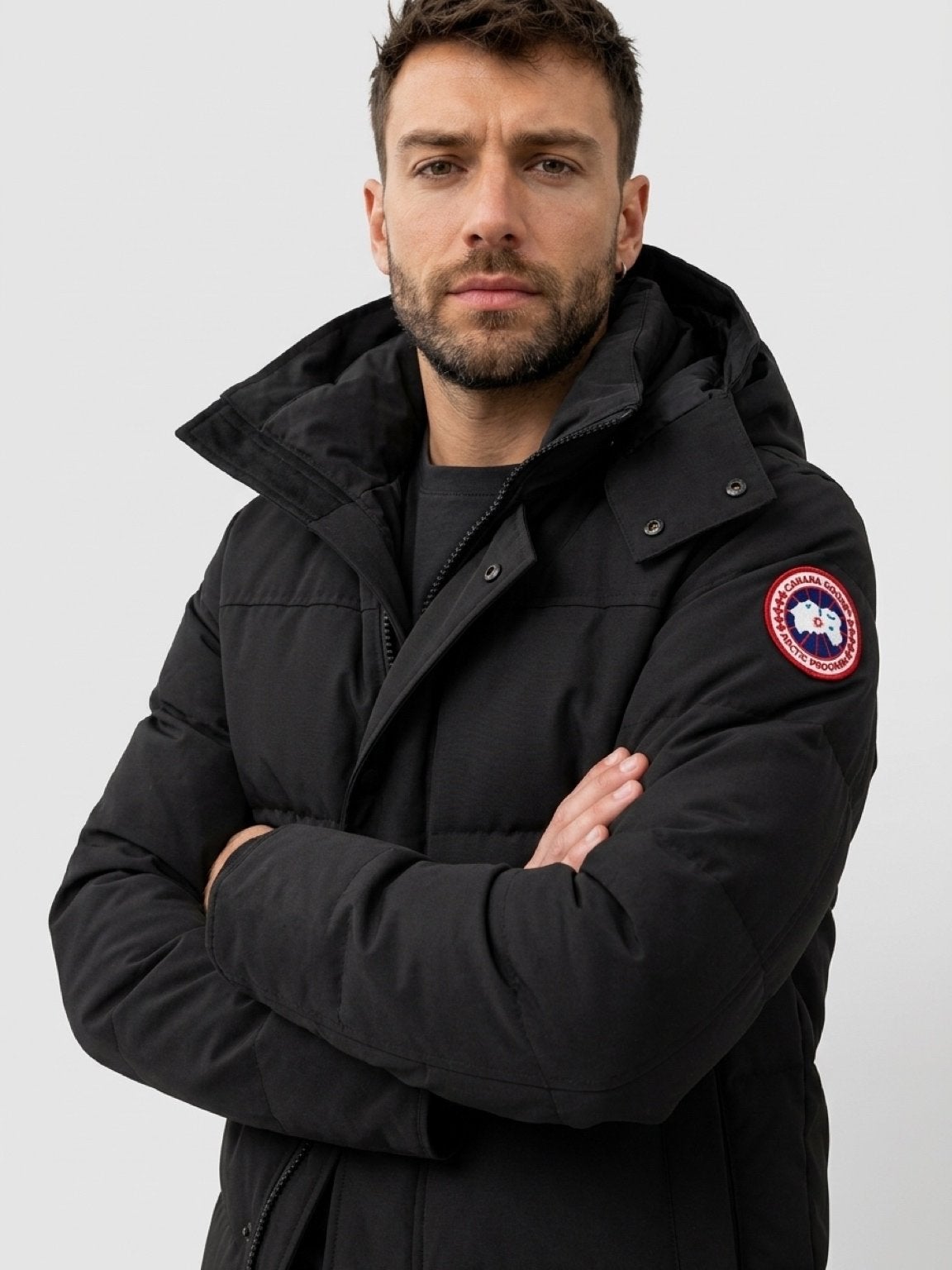 Canada Goose Expedition Parka Zwart Maat M, Ophalen of Verzenden, Zo goed als nieuw, Maat 52/54 (L), Zwart