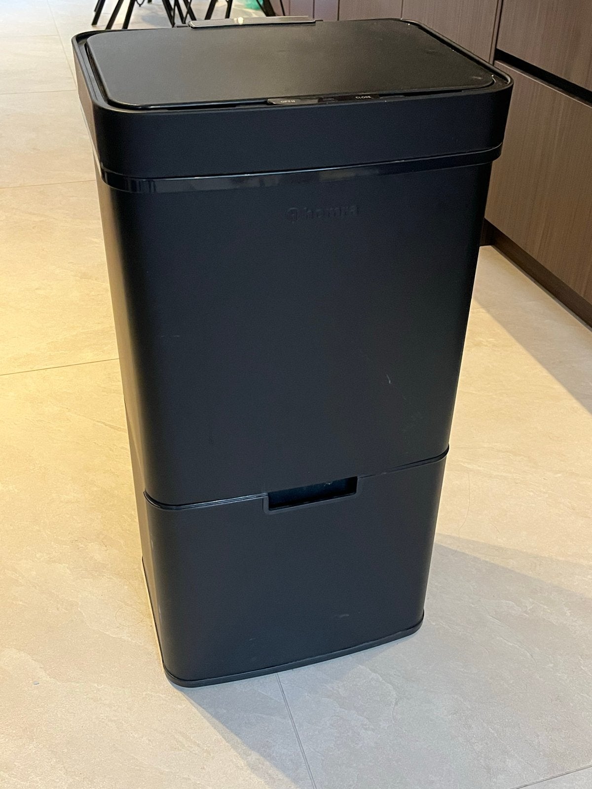 Prullebak met 3 emmers & automatisch openen, Ophalen, 40 liter of meer, Zo goed als nieuw, 75 – 100