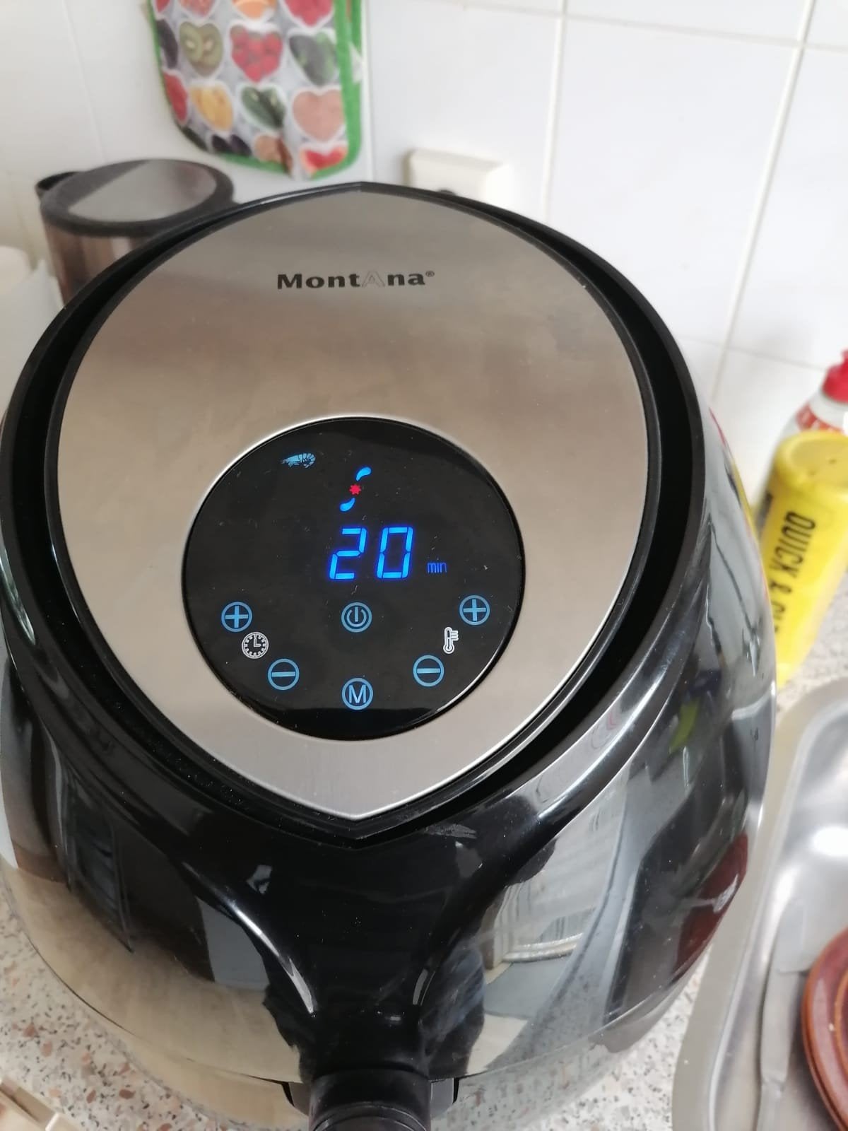 Montana Airfryer - Zo goed als nieuw, Witgoed en Apparatuur, Airfryers, Ophalen, Gebruikt, Airfryer XXL