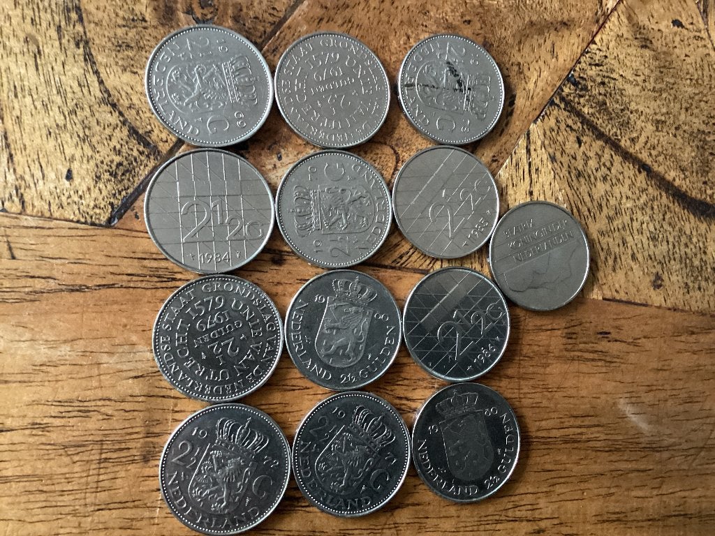 13 rijksdaalders, Ophalen of Verzenden, Koningin Juliana, 2½ gulden, Losse munt