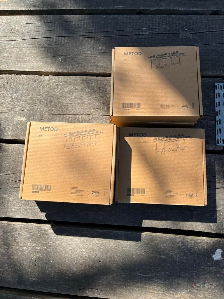 5 sets IKEA Metod keuken pootjes 8 cm, Ophalen, Overige typen, IKEA, Kunststof