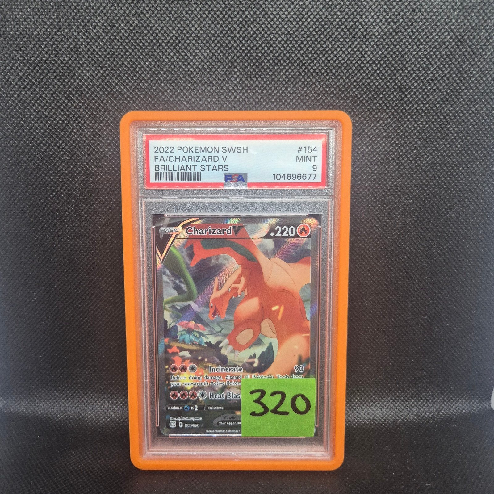 Charizard V Brilliant Stars SWSH PSA 9, Ophalen of Verzenden