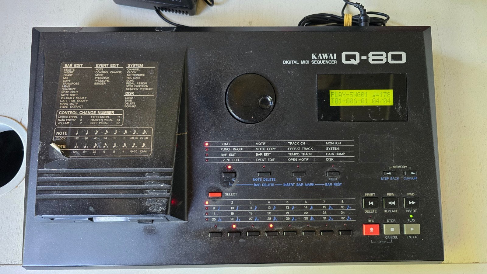 Kawai Q-80 Q80 Q 80 Midi sequenser, Ophalen of Verzenden, Gebruikt