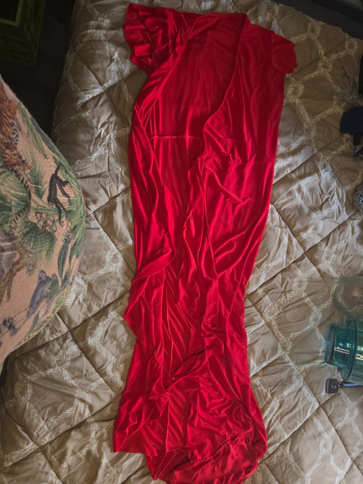Supermooi Rood Lang Vest, Nieuw, XL, Ophalen of Verzenden, Nieuw, Maat 46/48 (XL) of groter, Rood