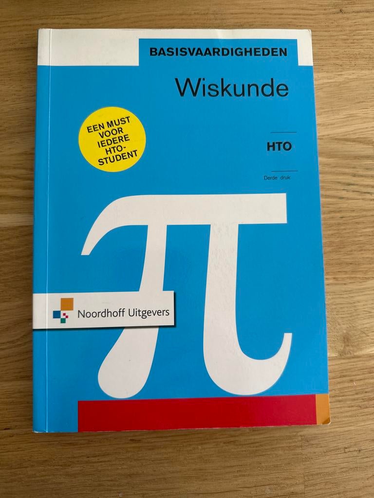 Basisvaardigheden Wiskunde HTO - Noordhoff Uitgevers, Ophalen of Verzenden, Beta, Zo goed als nieuw, HBO