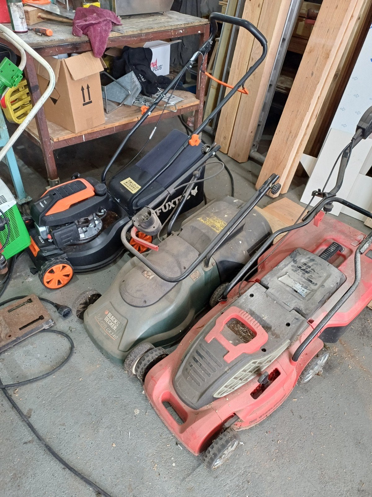 Diverse grasmaaiers en gereedschap te koop, Cirkelmaaier, Gebruikt, 40 t/m 49 cm, Diverse