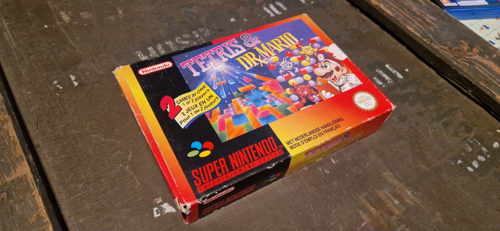 Tetris & Dr. Mario SNES - super nintendo, Spelcomputers en Games, Puzzel en Educatief, Gebruikt, 2 spelers, Eén computer