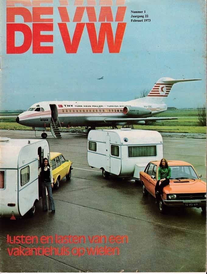de VW Februari 1973 : Volkswagen Passat - Transporter Bus T2, Boeken, Auto's | Folders en Tijdschriften, Ophalen of Verzenden