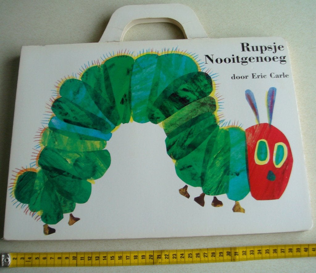 XXL Rupsje Nooitgenoeg + XXL knuffel rups samen € 7,50, Ophalen of Verzenden, Gelezen, Sprookjes