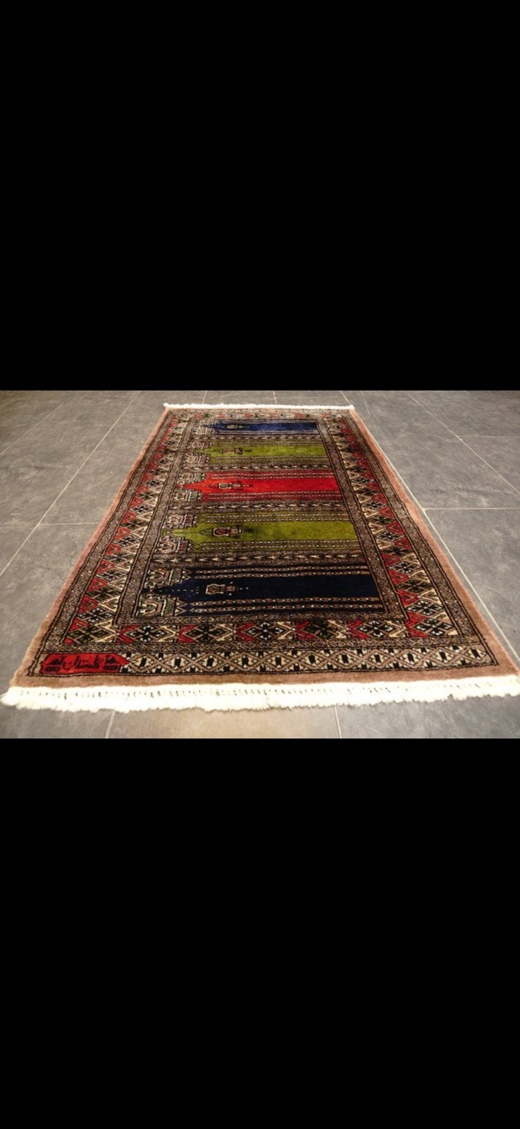 Bukhara Art Deco Handgeknoopt Tapijt 114x80 cm, Ophalen of Verzenden, Rechthoekig, 200 cm of meer, 50 tot 100 cm