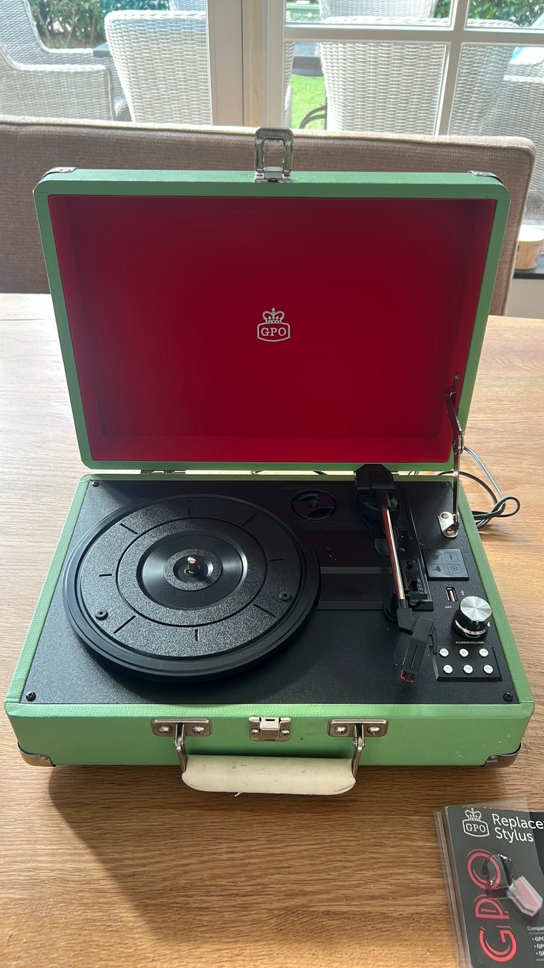 Platenspeler vintage stijl GPO, Ophalen, Gebruikt, Platenspeler, Overige merken
