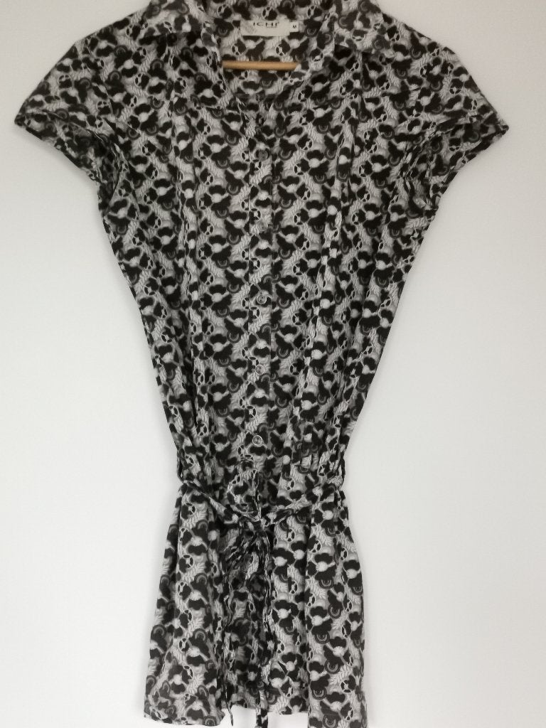 Ichi blouse lang, Kleding | Dames, Maat 38/40 (M), Zwart, Ophalen of Verzenden, Zo goed als nieuw