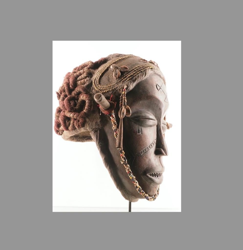 Pwo Chokwe masker uit Angola (120828-30), Ophalen of Verzenden
