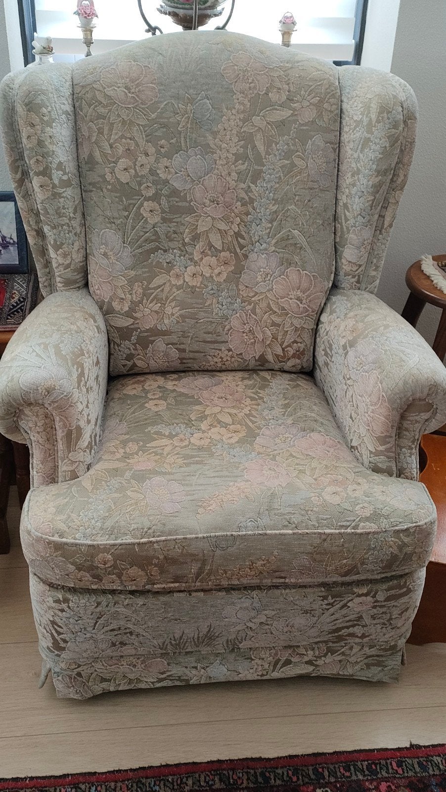 Stoffen fauteuil, Ophalen, Zo goed als nieuw, 75 tot 100 cm, 50 tot 75 cm