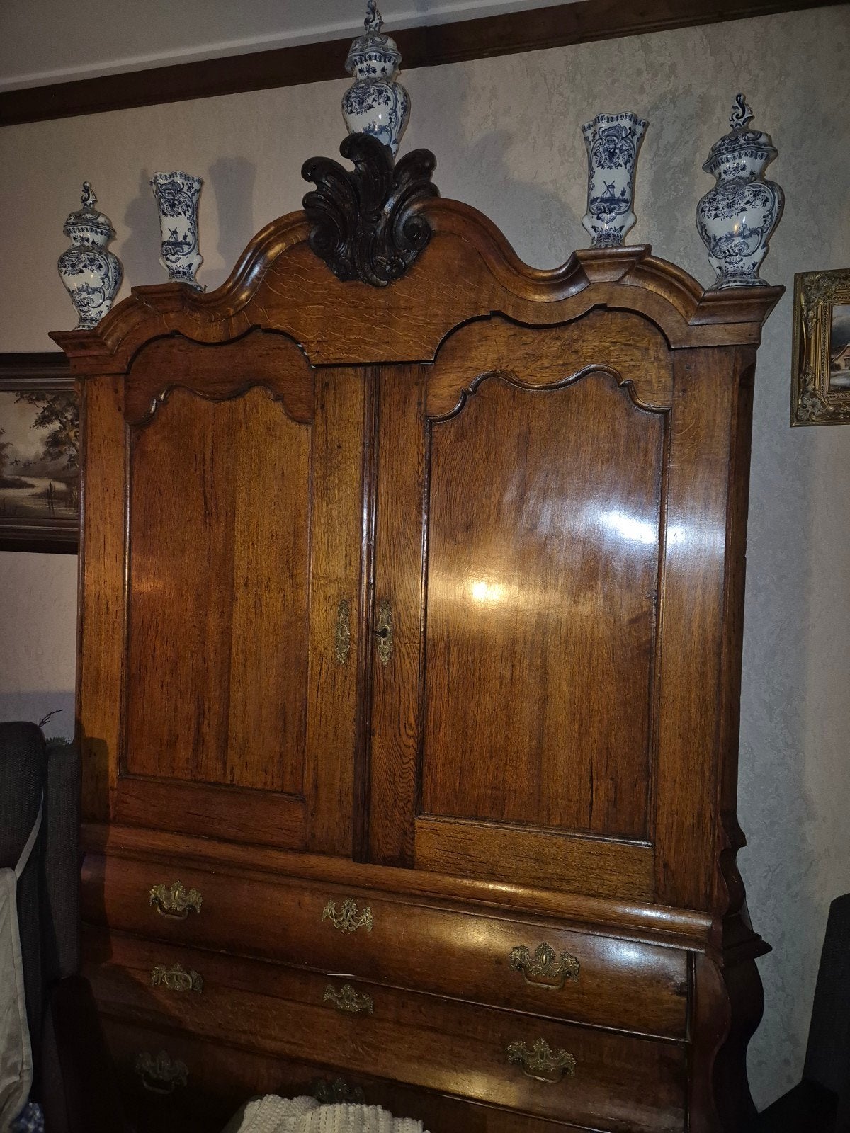 Eiken kabinet, Antiek en Kunst, Ophalen