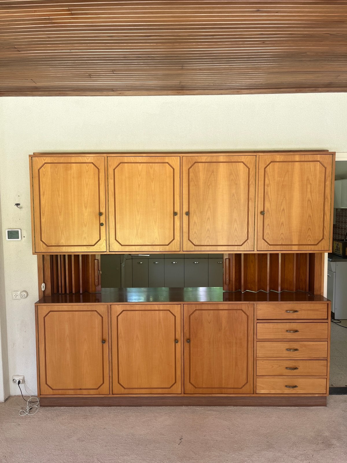 Vintage Doorzonkast - Ideaal voor Interieur & Keuken, Huis en Inrichting, Kasten | Dressoirs, Ophalen, Gebruikt, 200 cm of meer
