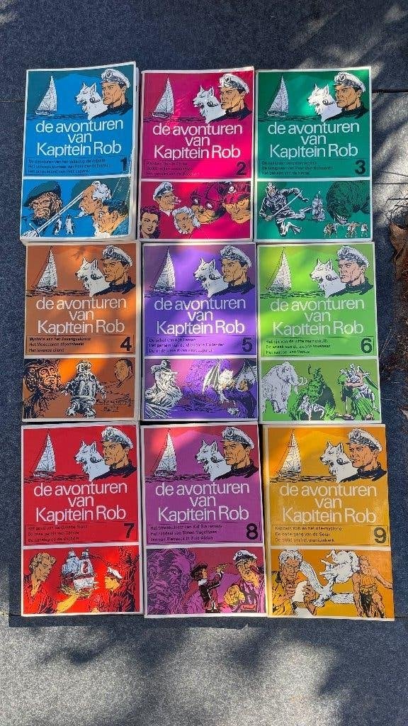 De avonturen van Kapitein Rob deel 1 t/m 9, Boeken, Meerdere stripboeken, Pieter Kuhn, Ophalen, Gelezen