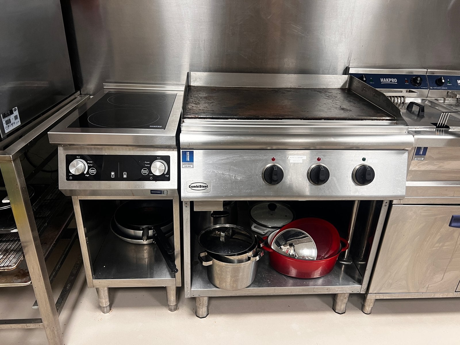 CombiSteel Bakplaat Elektrisch Chroom, Ophalen, Gebruikt, Fornuis, Frituur en Grillen