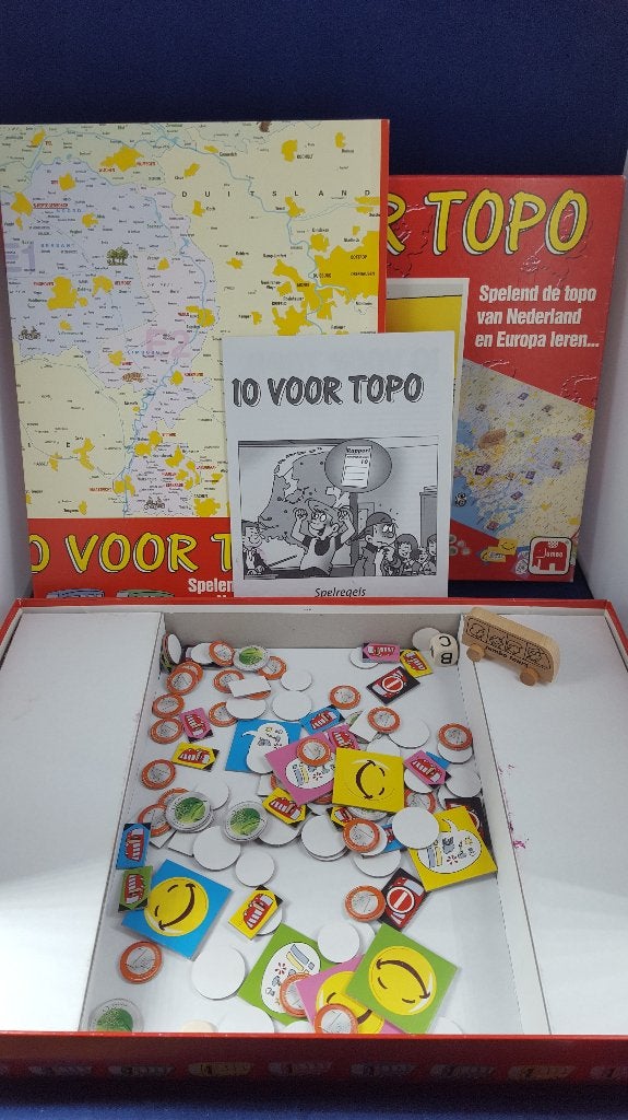 Een 10 voor Topo bordspel, Jumbo. Compleet. 6C9, Tweedehands verkoop, Tweedehands verkoop, Gebruikt, Ophalen of Verzenden