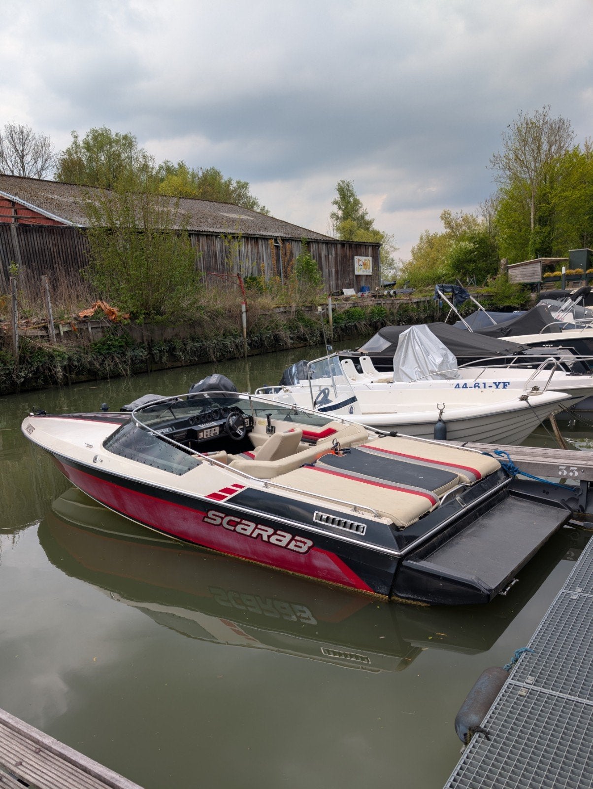 Wellcraft Scarab V8 speedboat - Inclusief stallingstrailer, Ophalen, Overige merken, Gebruikt, Buitenboordmotor