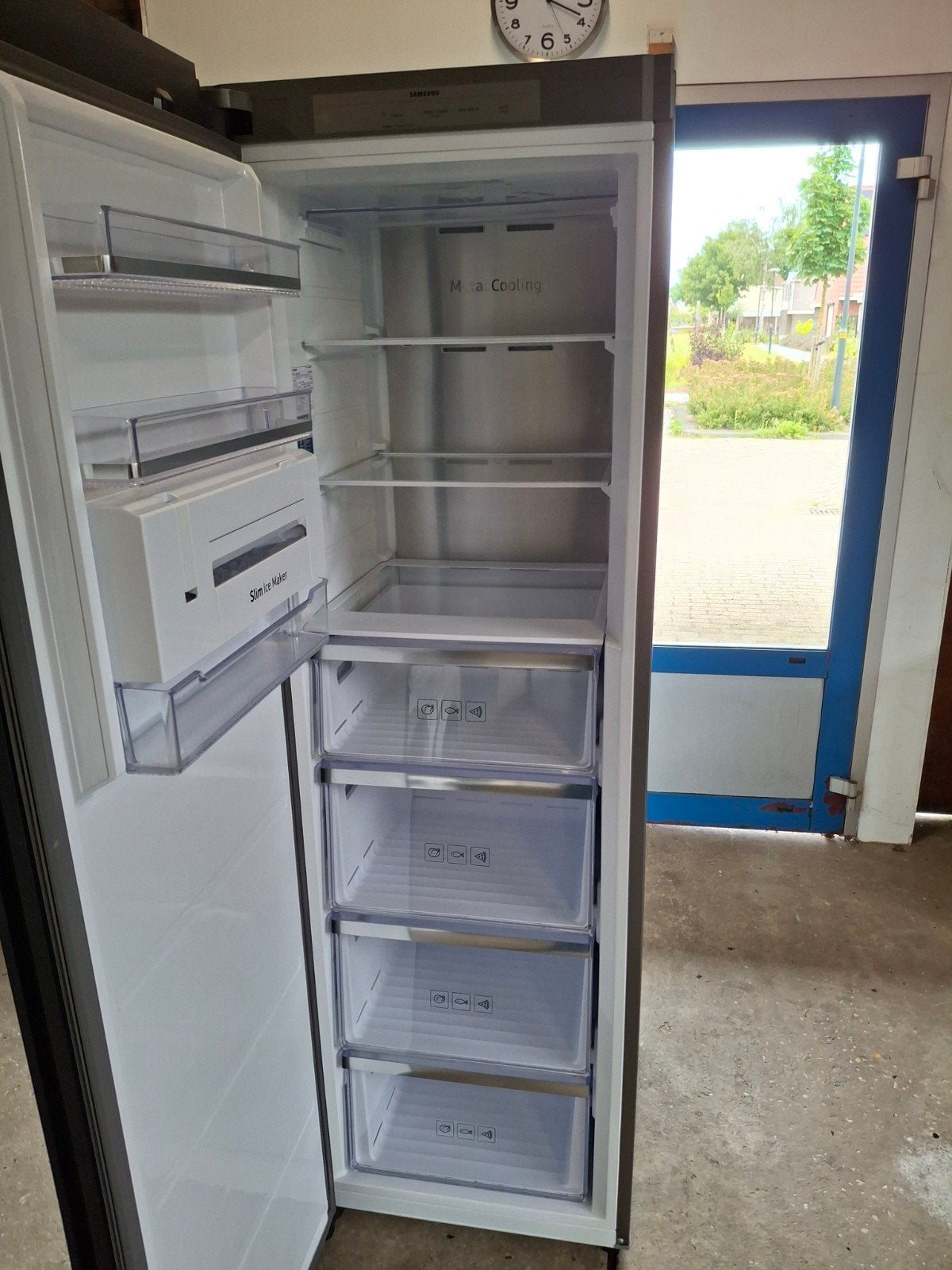 Samsung RZ32A748522 Vriezer Zwart - Zo goed als nieuw, Samsung, 200 liter of meer, Met aparte vriezer, Zo goed als nieuw