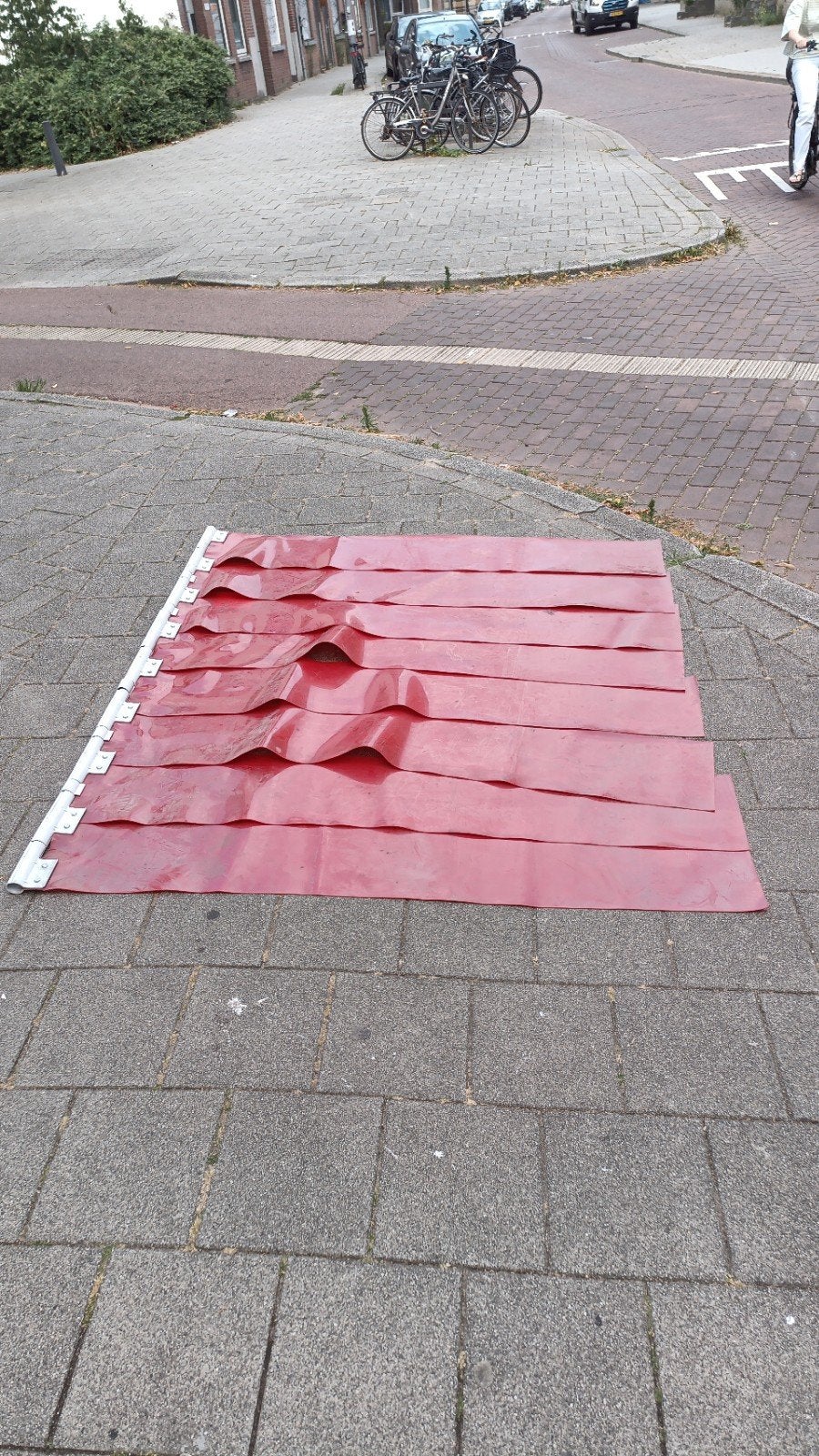 Lasgordijnen rood, 2 stuks, Doe-het-zelf en Verbouw, Gereedschap | Lasapparaten, Ophalen, Zo goed als nieuw, Minder dan 150 ampère