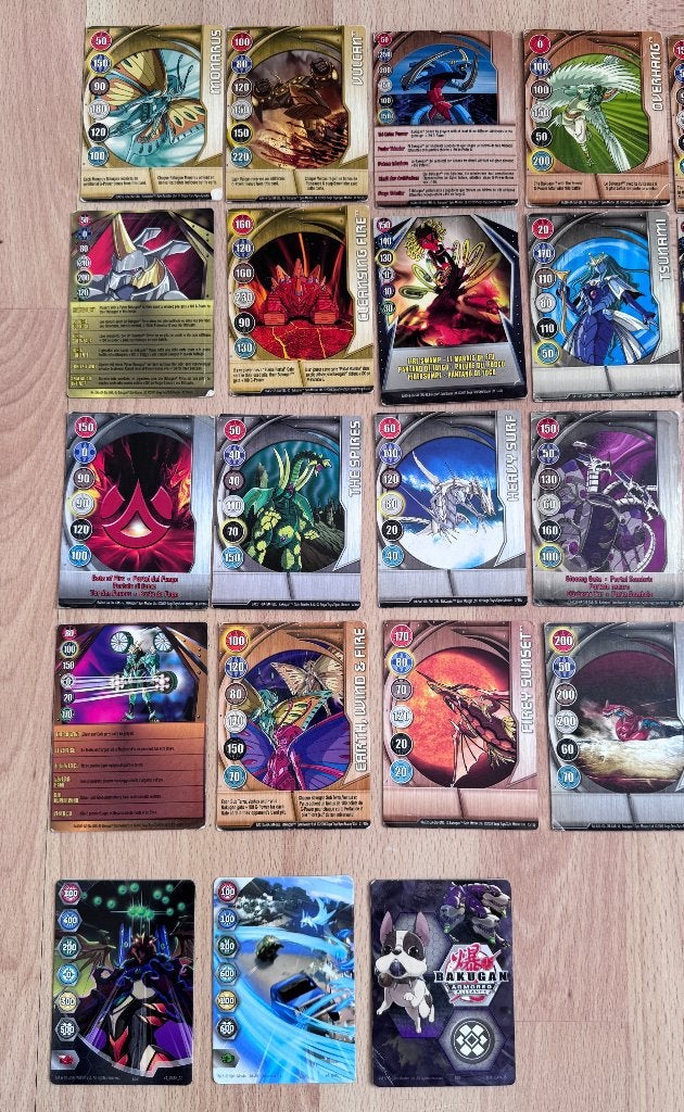 32 originele metalen Bakugan Battle Brawlers-verzamelkaarten, Ophalen of Verzenden, Gebruikt, Spin Master
