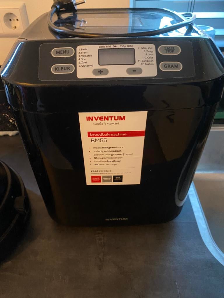 Inventum BM55 Broodbakmachine, Witgoed en Apparatuur, Broodbakmachines, Ophalen of Verzenden, Zo goed als nieuw