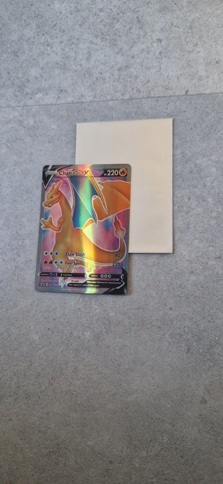 Pokémon Kaart: Charizard V (Holo), Verzenden, Zo goed als nieuw, Losse kaart, Foil
