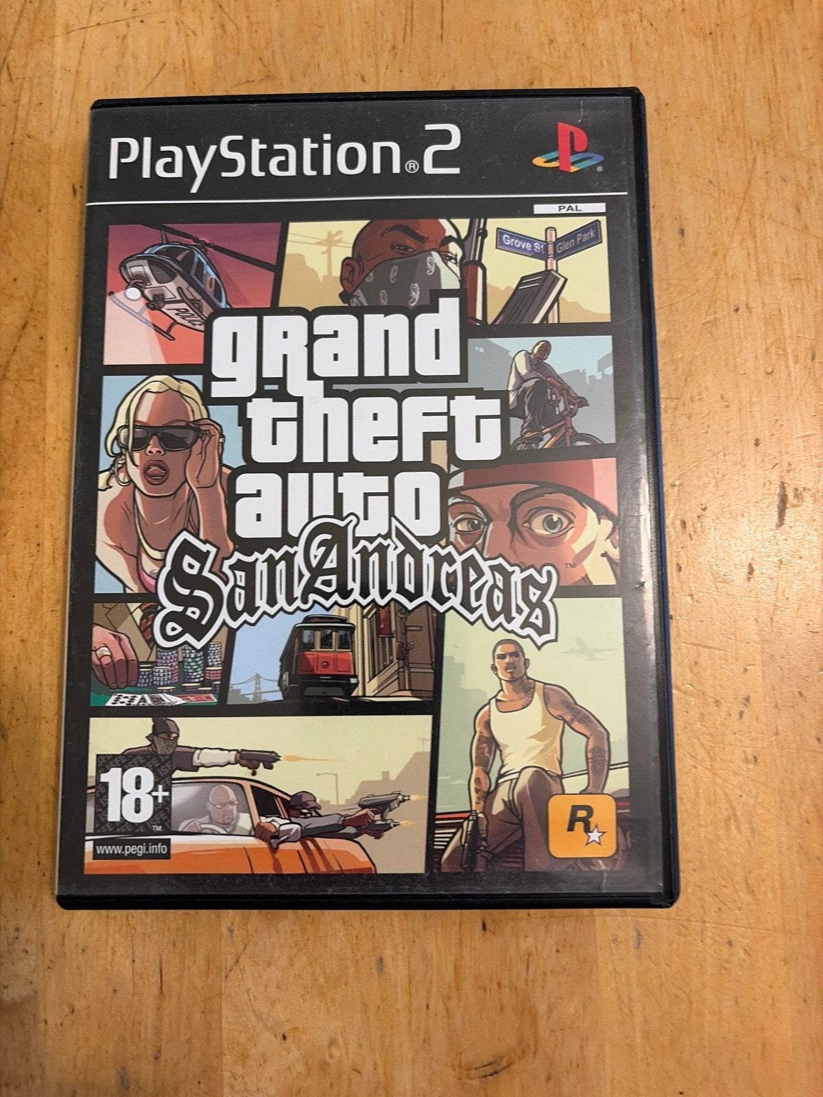 Grand Theft Auto San Andreas PS2, Spelcomputers en Games, Avontuur en Actie, Gebruikt, Vanaf 18 jaar, 1 speler