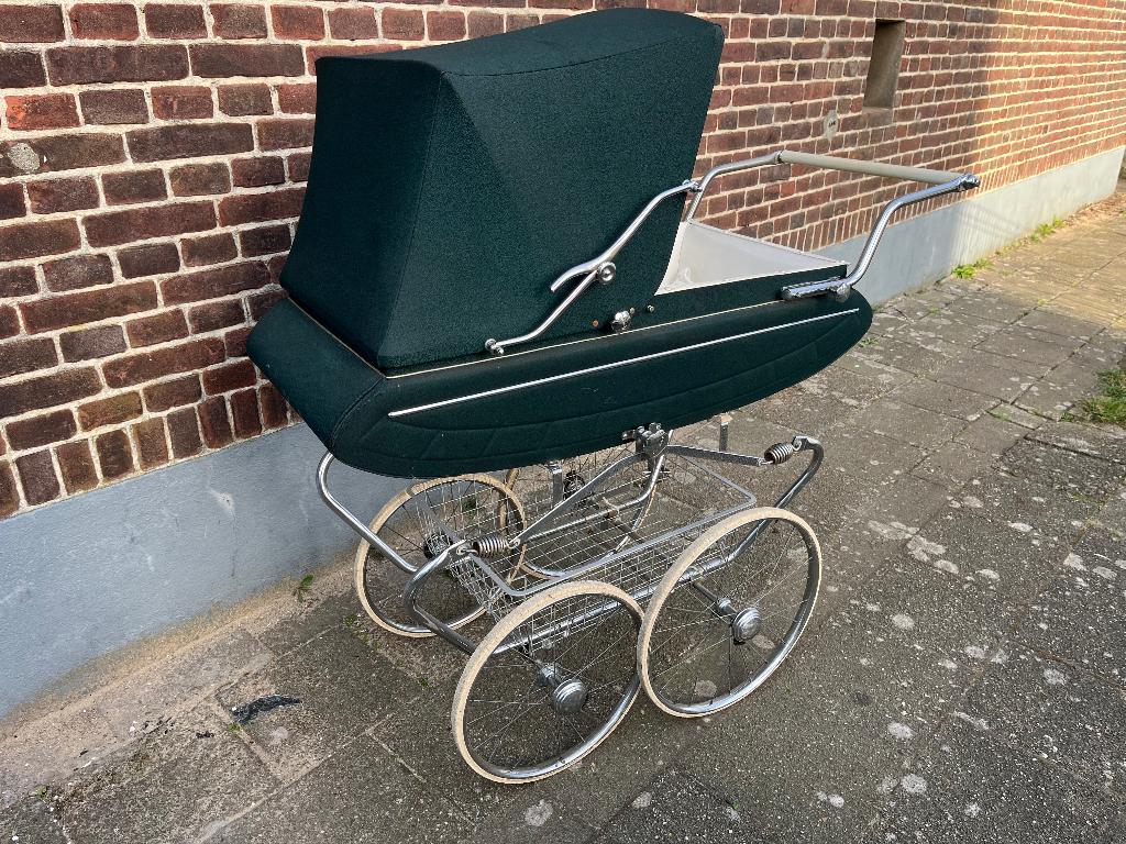 Mutsaerts kinderwagen donkergroen vintage in prima staat!, Ophalen, Gebruikt, Kinderwagen, Overige merken