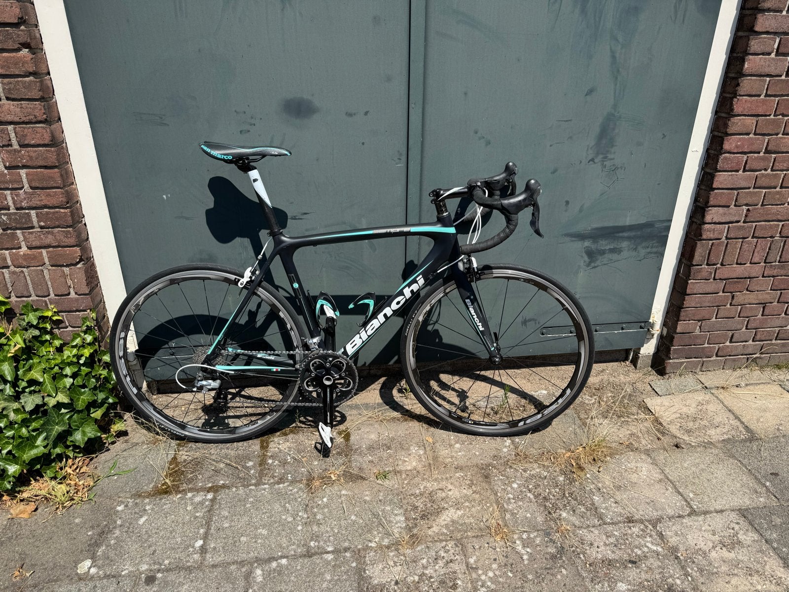 Bianchi Sempre racefiets (full carbon) framemaat 57, 28 inch, Gebruikt, Carbon, 57 tot 61 cm