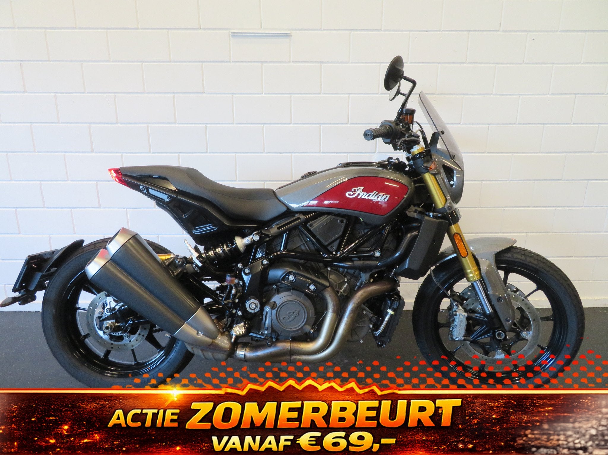 Indian FTR 1200 S SUPER STRAK! (bj 2020), Motoren, Motoren | Overige merken, 1203 cc, Bedrijf, INDIAN, Naked bike
